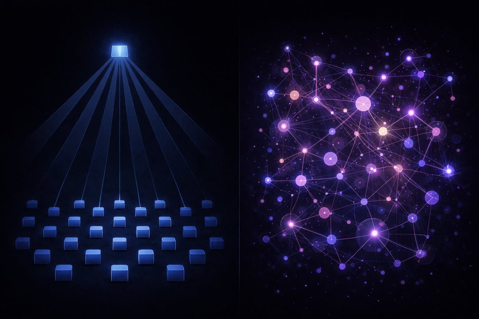 Broadcast vs participation: two fundamentally different models of communication